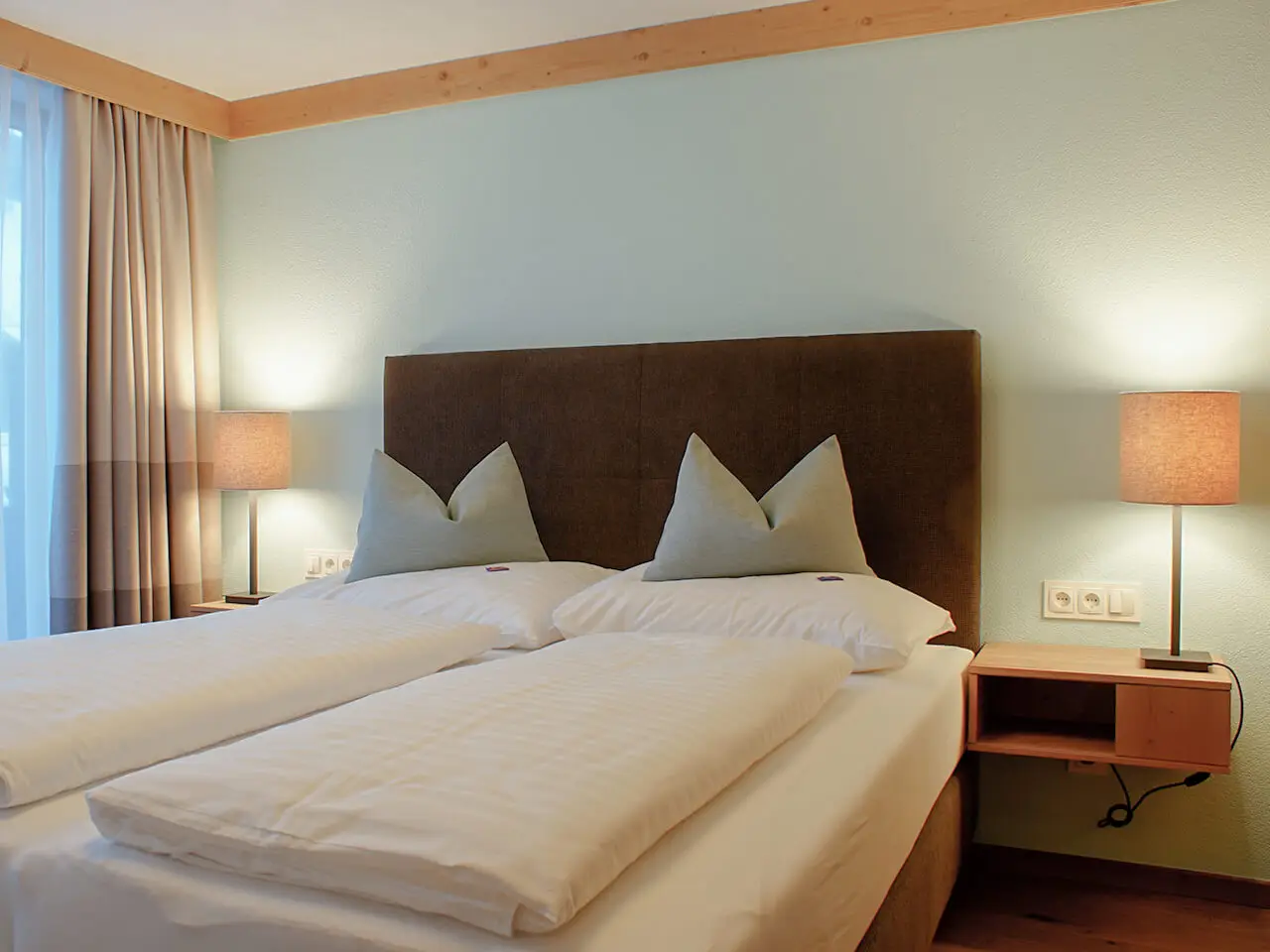 Doppelbettzimmer im Appartement König Serles